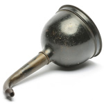 three quarter view of ear trumpet