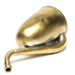 three quarter view of ear trumpet