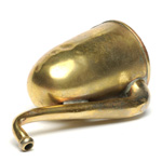 three quarter view of ear trumpet