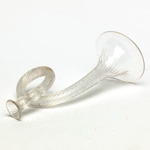 three quarter view of ear trumpet