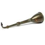 three quarter view of ear trumpet