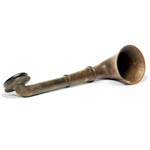 three quarter view of ear trumpet