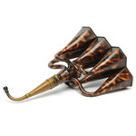 three quarter view of ear trumpet