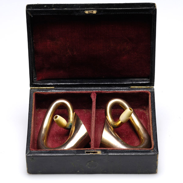 picture shows auricle ear trumpet @ EarTrumpets.com