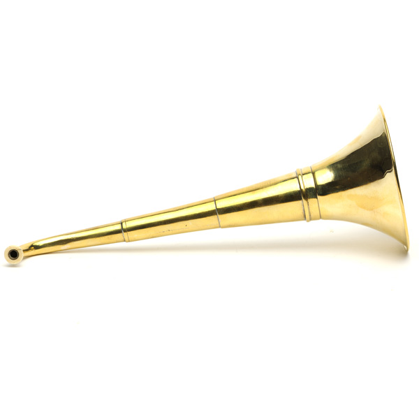 picture shows one piece ear trumpet @ EarTrumpets.com