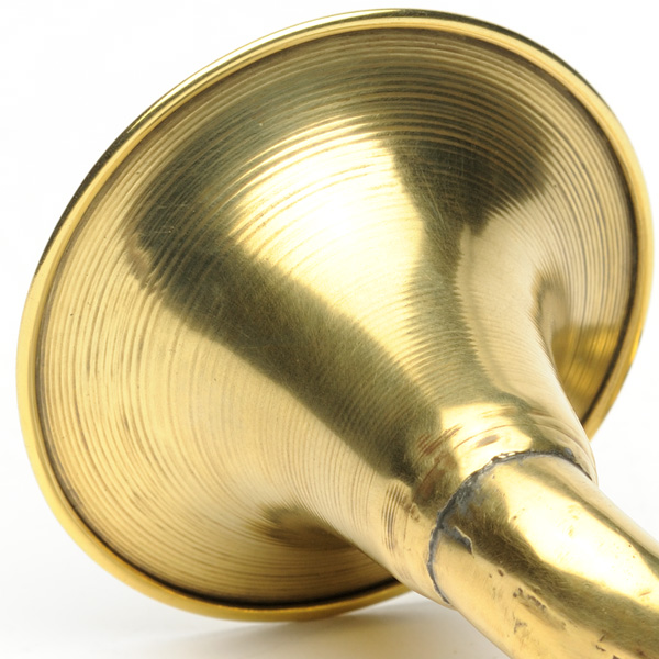 picture shows one piece ear trumpet @ EarTrumpets.com