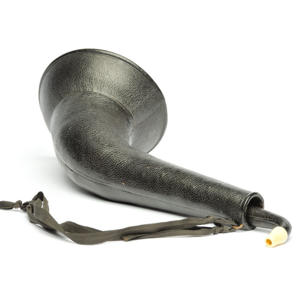 picture shows telescopic 2 pc ear trumpet @ EarTrumpets.com