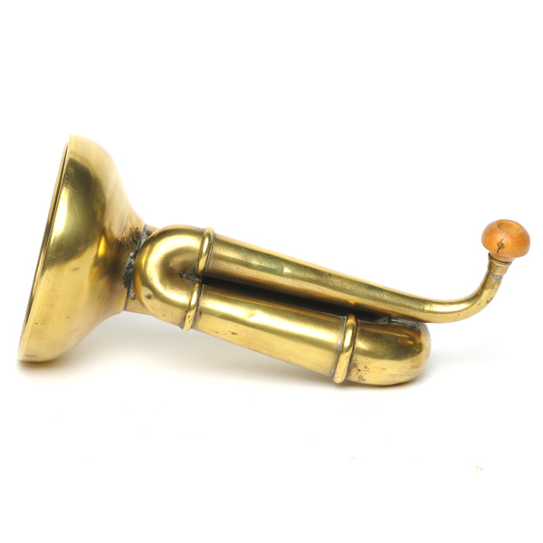 picture shows folded ear trumpet @ EarTrumpets.com