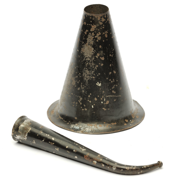 picture shows telescopic 2 pc ear trumpet @ EarTrumpets.com