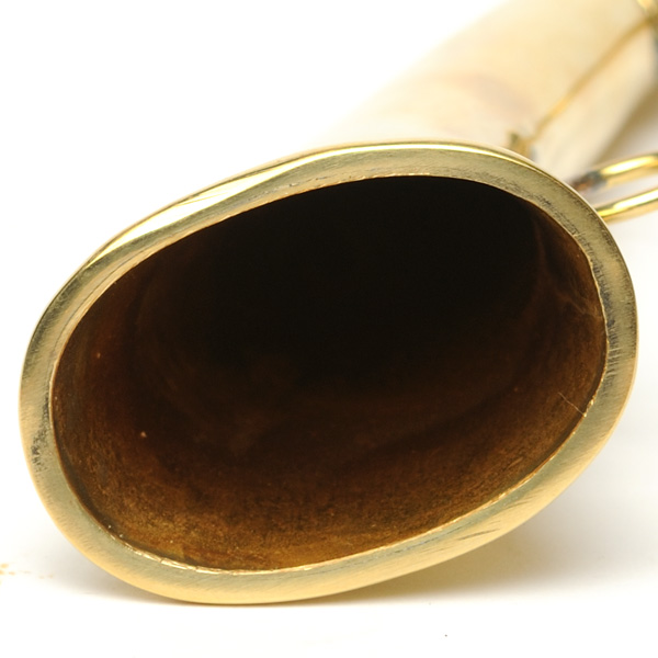picture shows curiosity ear trumpet @ EarTrumpets.com