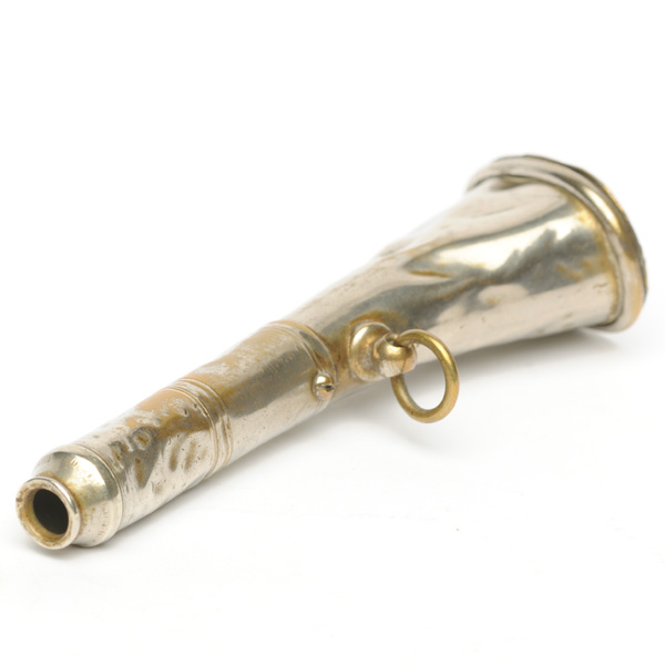 picture shows one piece ear trumpet @ EarTrumpets.com