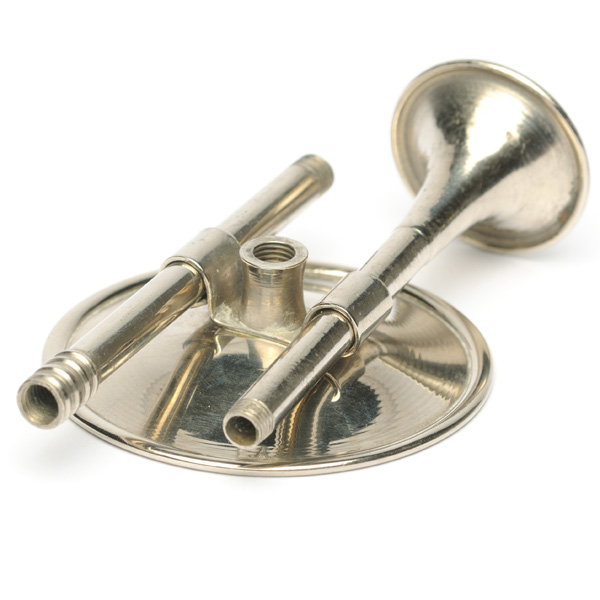 picture shows stethoscope ear trumpet @ EarTrumpets.com