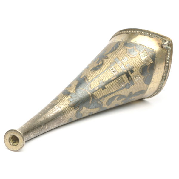 picture shows one piece ear trumpet @ EarTrumpets.com