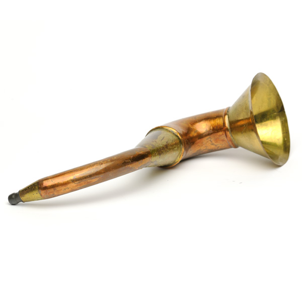 picture shows one piece ear trumpet @ EarTrumpets.com