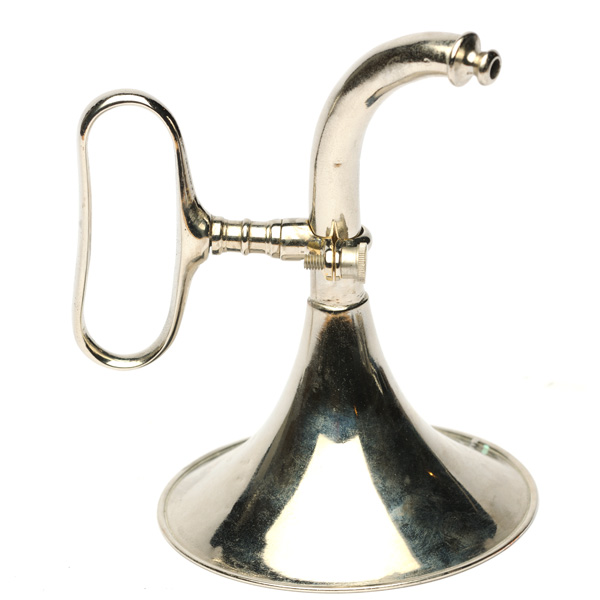 picture shows one piece ear trumpet @ EarTrumpets.com