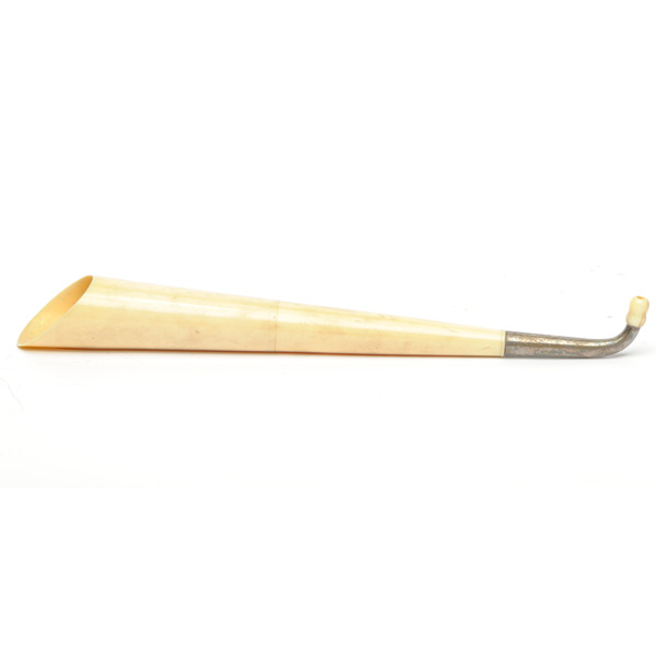 picture shows one piece ear trumpet @ EarTrumpets.com