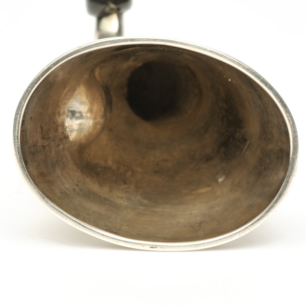 picture shows folded ear trumpet @ EarTrumpets.com