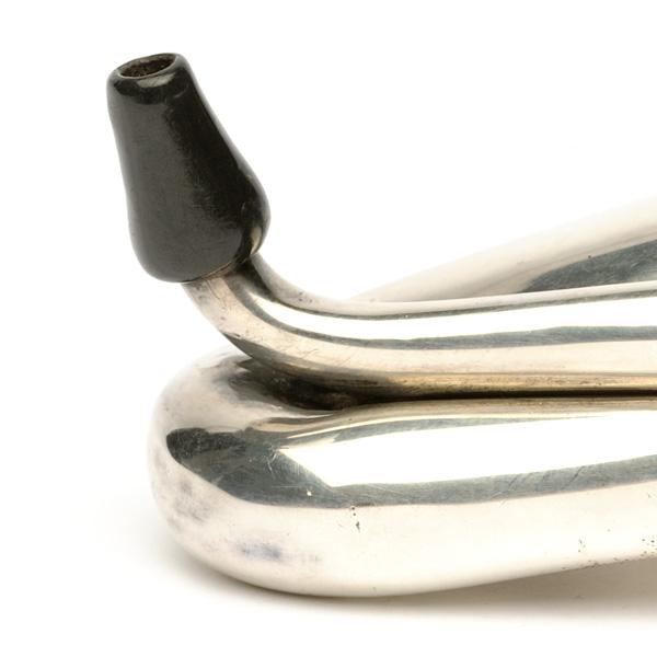 picture shows folded ear trumpet @ EarTrumpets.com