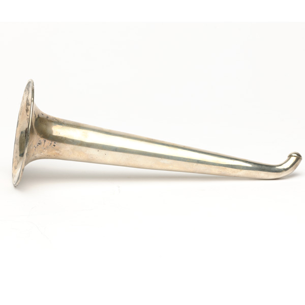 picture shows one piece ear trumpet @ EarTrumpets.com