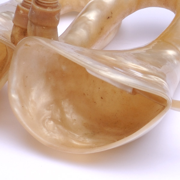 picture shows auricle ear trumpet @ EarTrumpets.com