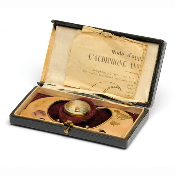 picture shows quack ear trumpet @ EarTrumpets.com