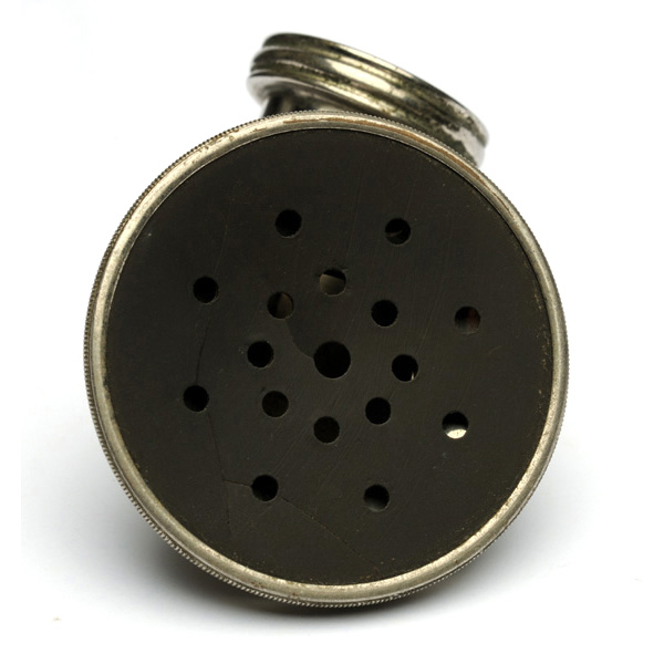 picture shows diaphragm ear trumpet @ EarTrumpets.com