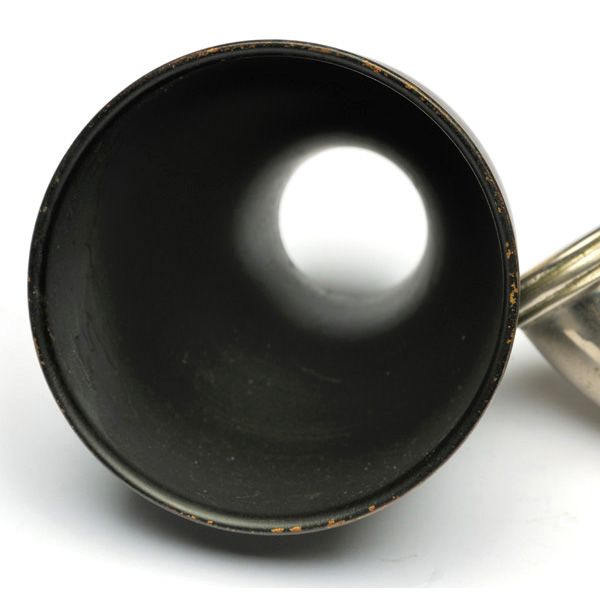 picture shows diaphragm ear trumpet @ EarTrumpets.com