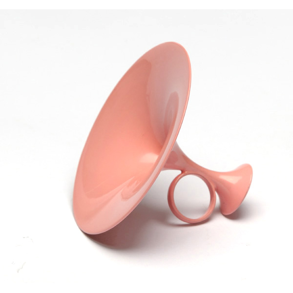 picture shows digitally printed ear trumpet @ EarTrumpets.com