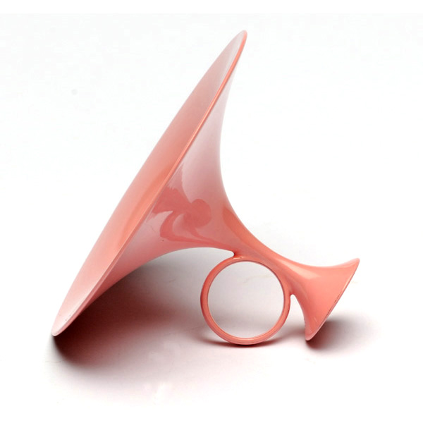 picture shows digitally printed ear trumpet @ EarTrumpets.com