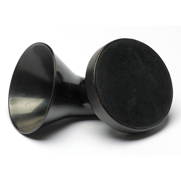 picture shows diaphragm ear trumpet @ EarTrumpets.com