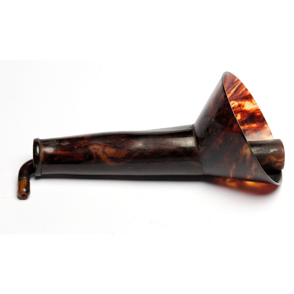 picture shows telescopic 2 pc ear trumpet @ EarTrumpets.com