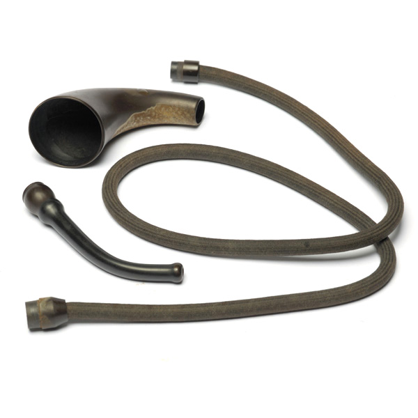 picture shows con tube ear trumpet @ EarTrumpets.com