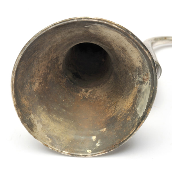 picture shows folded ear trumpet @ EarTrumpets.com