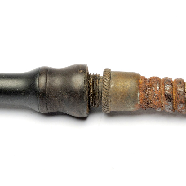picture shows con tube ear trumpet @ EarTrumpets.com