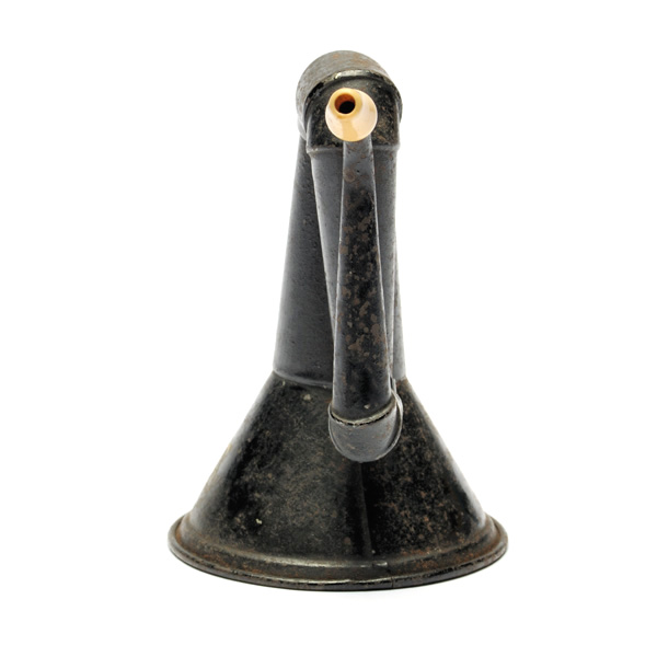 picture shows folded ear trumpet @ EarTrumpets.com