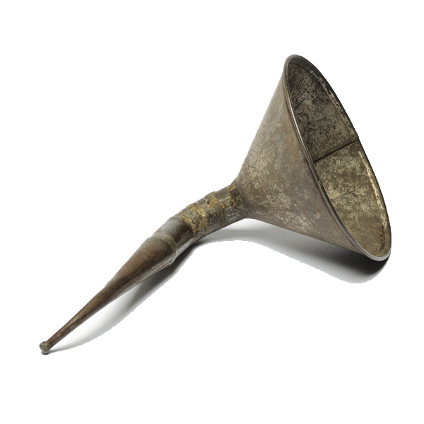 picture shows home-made ear trumpet @ EarTrumpets.com