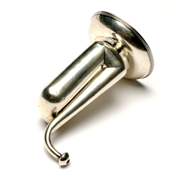 picture shows folded ear trumpet @ EarTrumpets.com