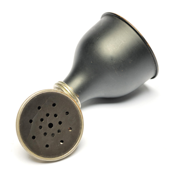 picture shows diaphragm ear trumpet @ EarTrumpets.com