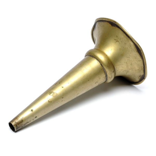 picture shows one piece ear trumpet @ EarTrumpets.com
