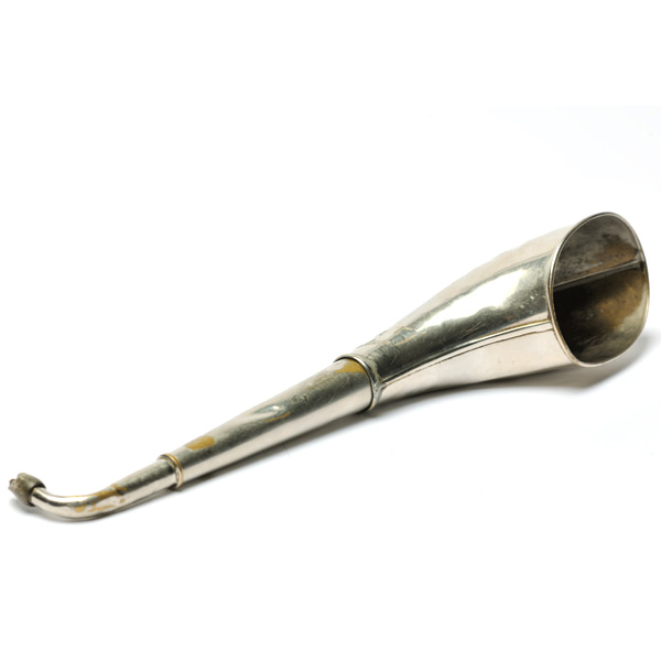 picture shows telescopic 2 pc ear trumpet @ EarTrumpets.com