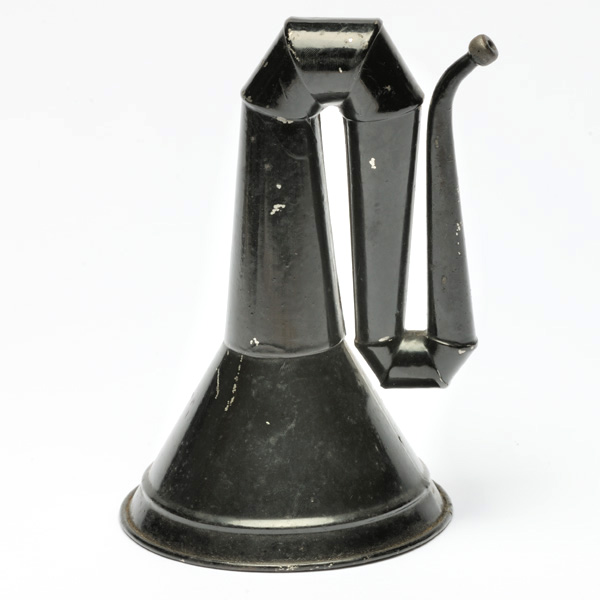 picture shows folded ear trumpet @ EarTrumpets.com
