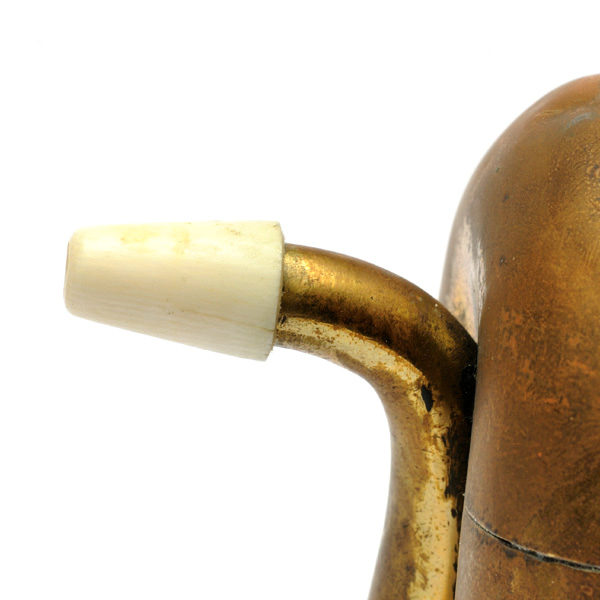 picture shows folded ear trumpet @ EarTrumpets.com