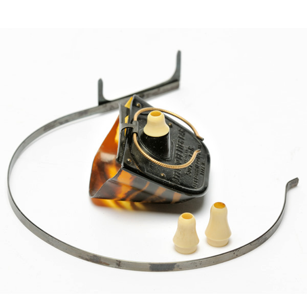 picture shows auricle ear trumpet @ EarTrumpets.com