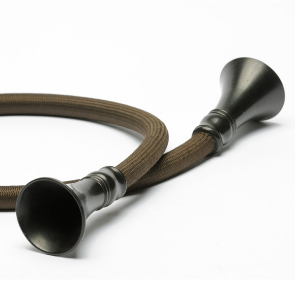picture shows con tube ear trumpet @ EarTrumpets.com