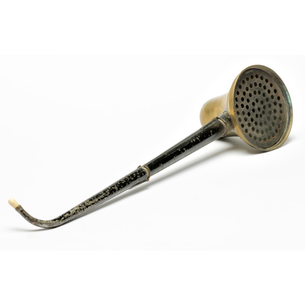 picture shows large dome ear trumpet @ EarTrumpets.com