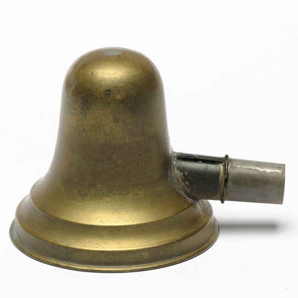 picture shows large dome ear trumpet @ EarTrumpets.com