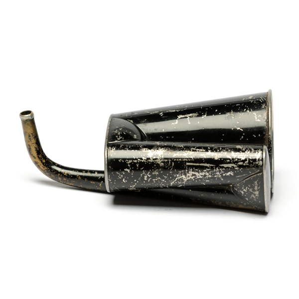 picture shows folded ear trumpet @ EarTrumpets.com