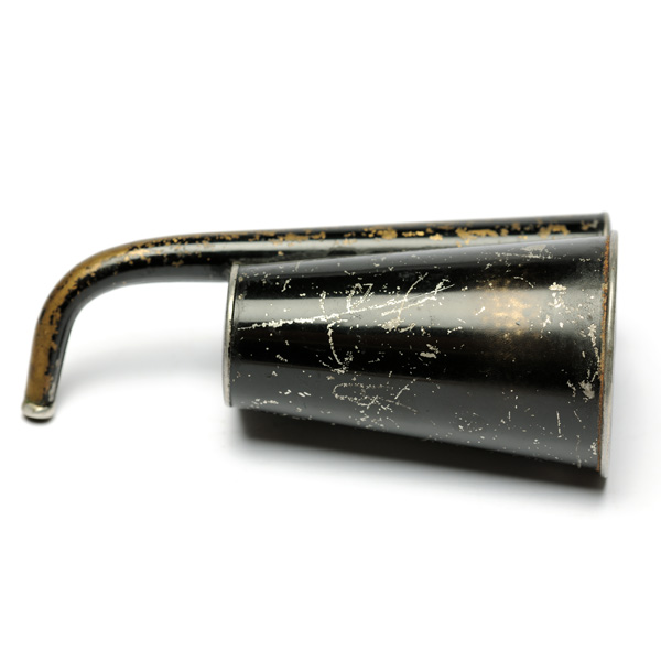 picture shows folded ear trumpet @ EarTrumpets.com