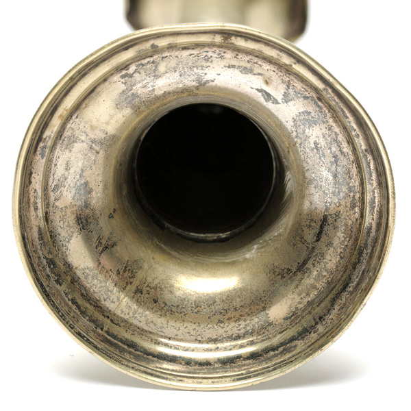 picture shows curiosity ear trumpet @ EarTrumpets.com