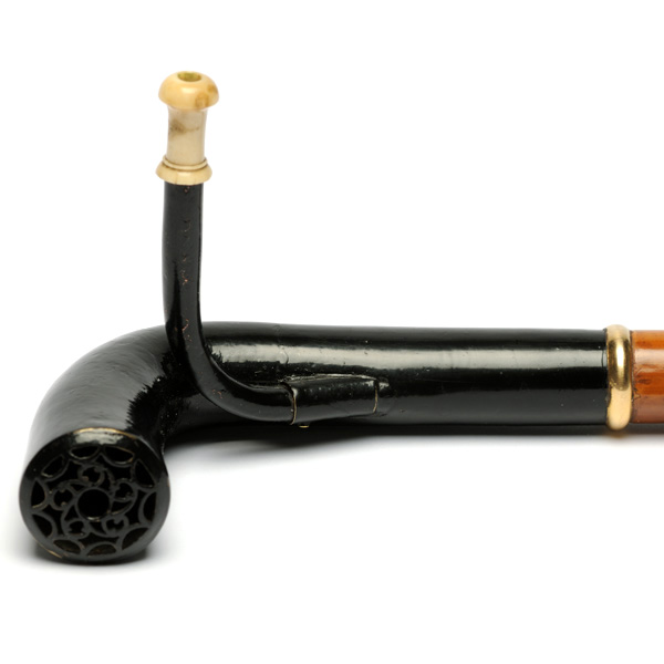 picture shows walking stick ear trumpet @ EarTrumpets.com